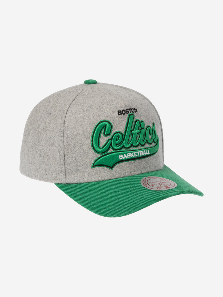 Бейсболка MITCHELL NESS HP14543-BCEGREY Boston Celtics NBA