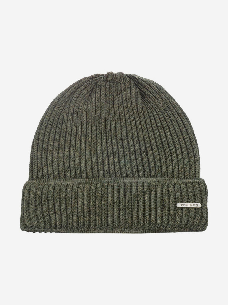 Шапка с отворотом STETSON 8529301 PARKMAN (оливковый)