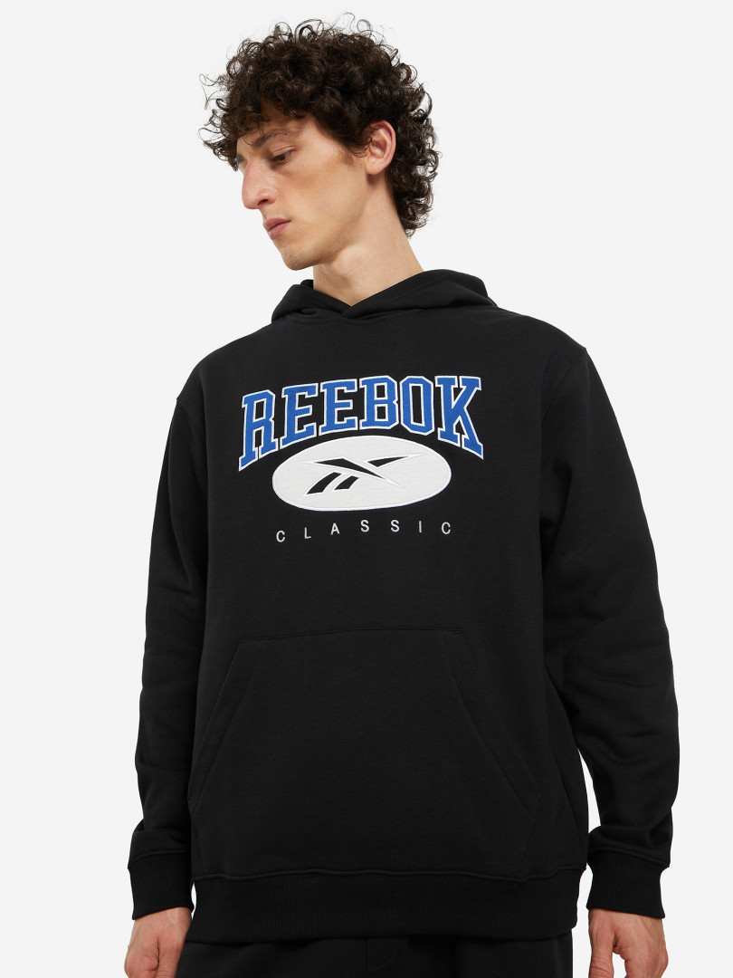 Худи мужская оверсайз Reebok 29473550299 Черный, размер 58,54, фото 1