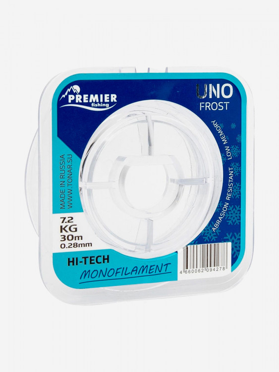 Леска для рыбалки Premier Fishing UNO FROST Nylon 0,28мм, 30м, 7,2кг, прозрачный