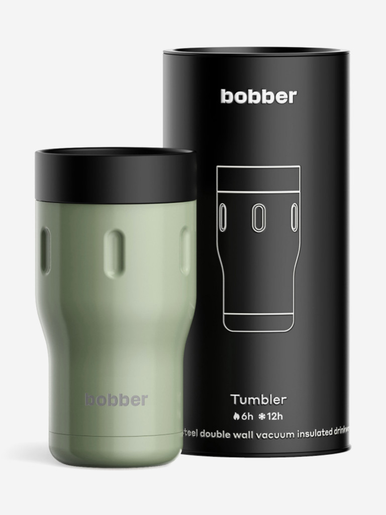 Термокружка вакуумная BOBBER Tumbler 350 мл, крышка 360, тепло до 6 часов, фисташковый