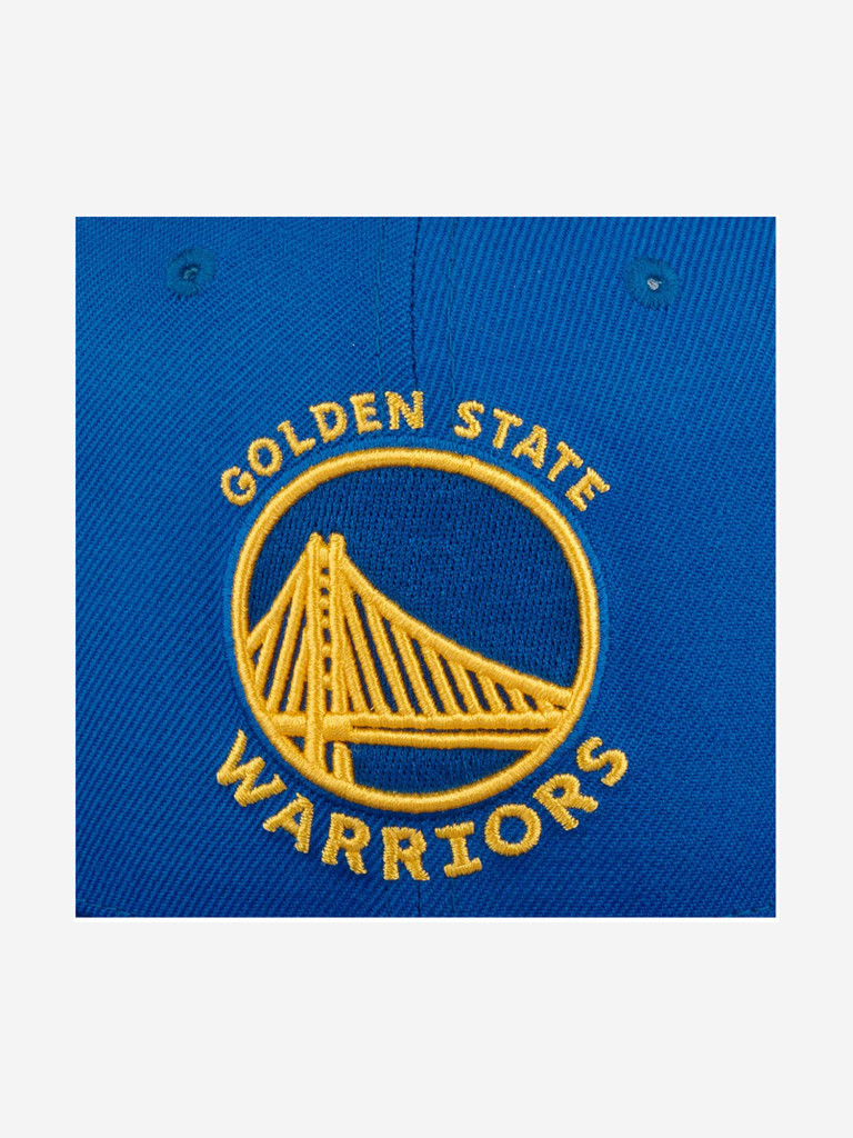 Бейсболка с прямым козырьком MITCHELL NESS HHSS2991-GSWYYPPPBLUE Golden State Warriors NBA (синий)