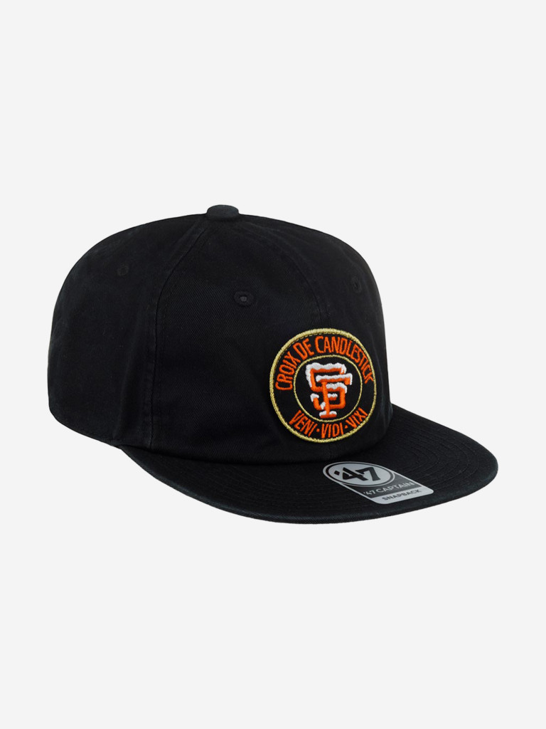 Бейсболка с прямым козырьком 47 BRAND BX-GLDMR102GWP-BK San Francisco Giants x Thrasher MLB