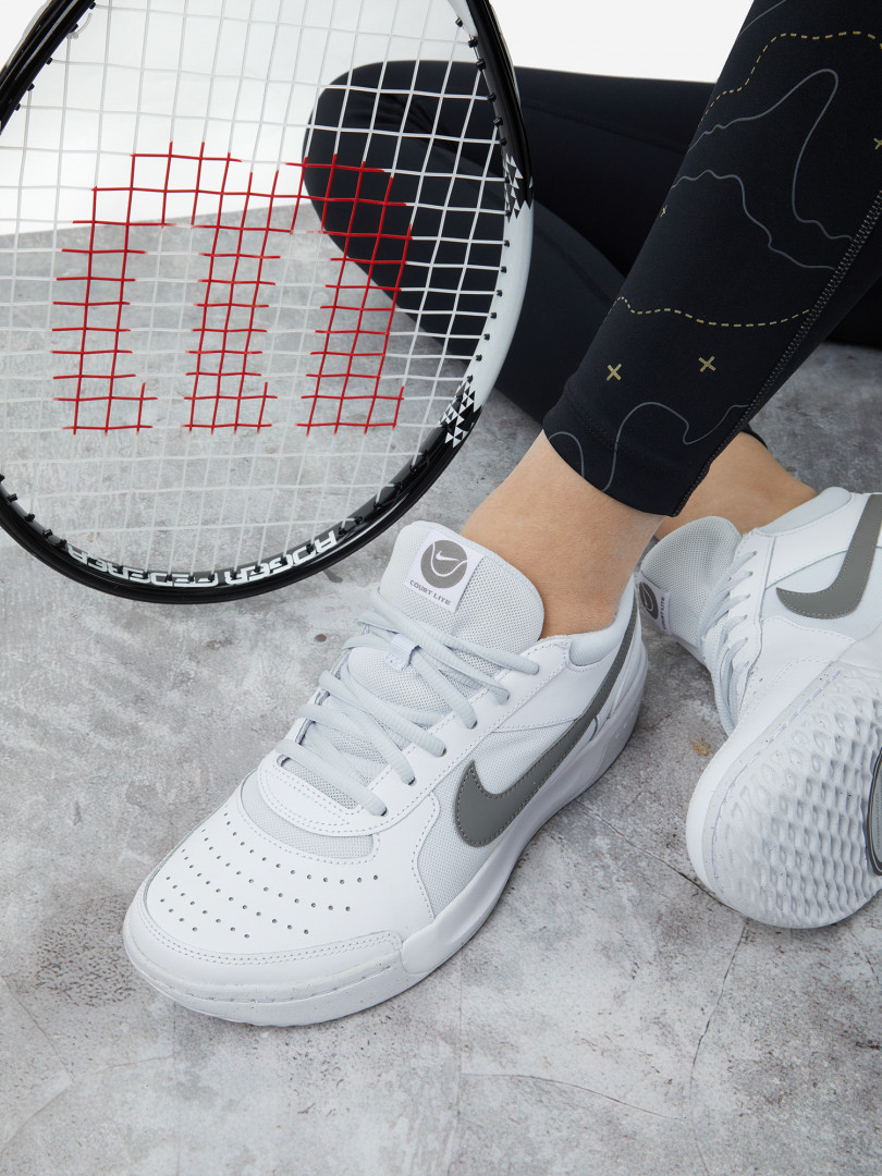 фото Кроссовки женские nike court air zoom lite 3, белый