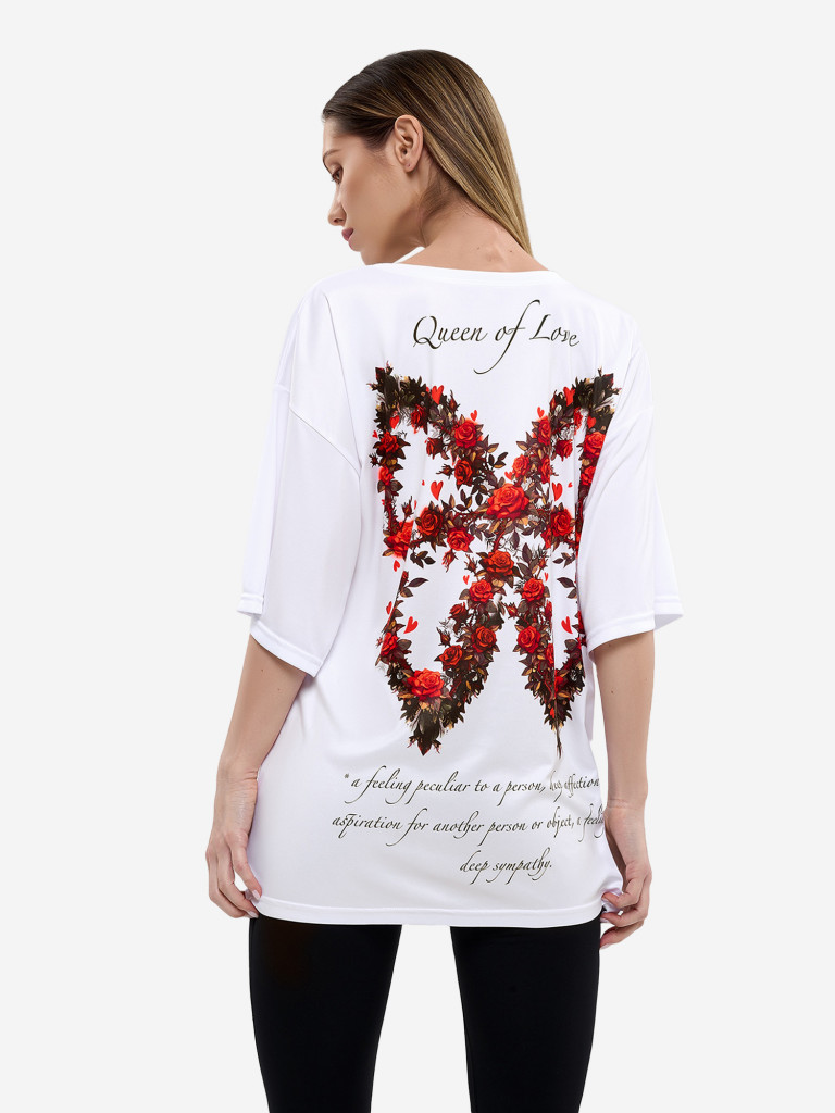 Футболка женская Bona Fide OVERSIZE T-shirt "Queen of Love"