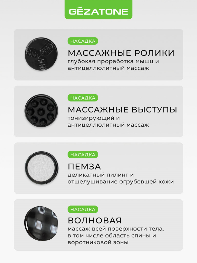 Массажер для тела 4 в 1 Gezatone AMG125 Body Shaper Pro Gezatone и ИК прогревом