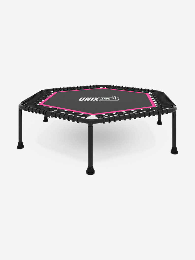 Батут спортивный для фитнеса и джампинга UNIX Line Fitness Lite 125 см, розовый
