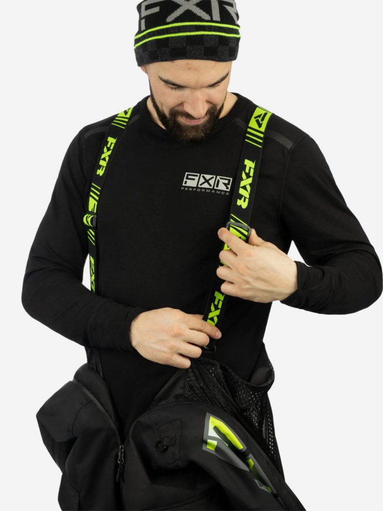 Комбинезон снегоходный FXR Recruit Lite без утеплителя, мужской, Black/Hi Vis, размер 2XL