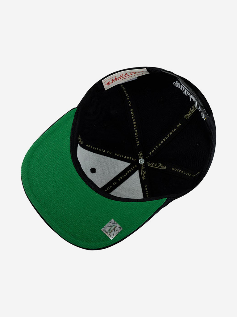 Бейсболка с прямым козырьком MITCHELL NESS HHSS3258-P76YYPPPBLCK Philadelphia 76Ers NBA (черный)