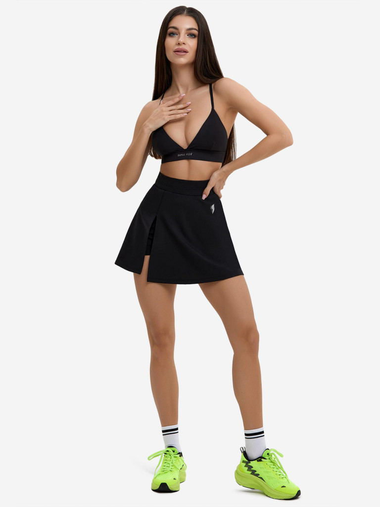 Юбка-шорты спортивная теннисная Bona Fide: Breeze skirt "Black"