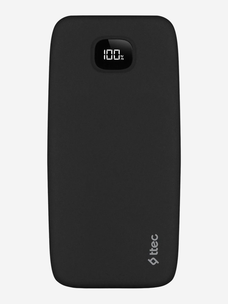 Внешний аккумулятор TTEC ChargeUp LCD 10.000mAh. Цвет: черный