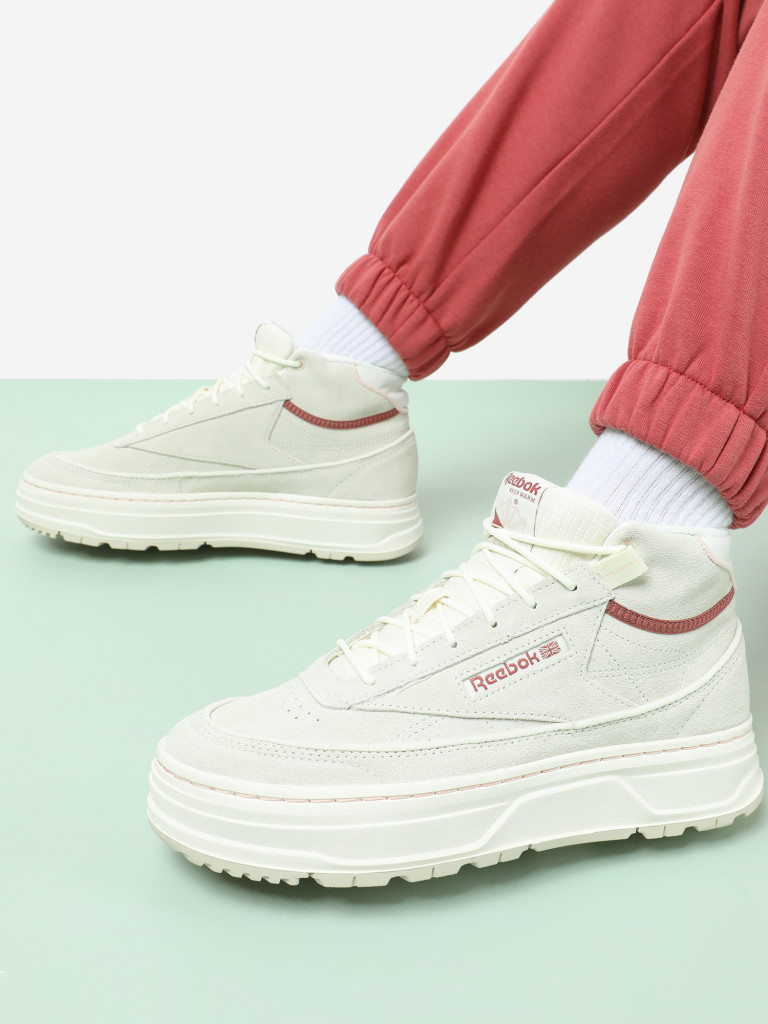 Кеды женские Reebok Club C Geo Mid