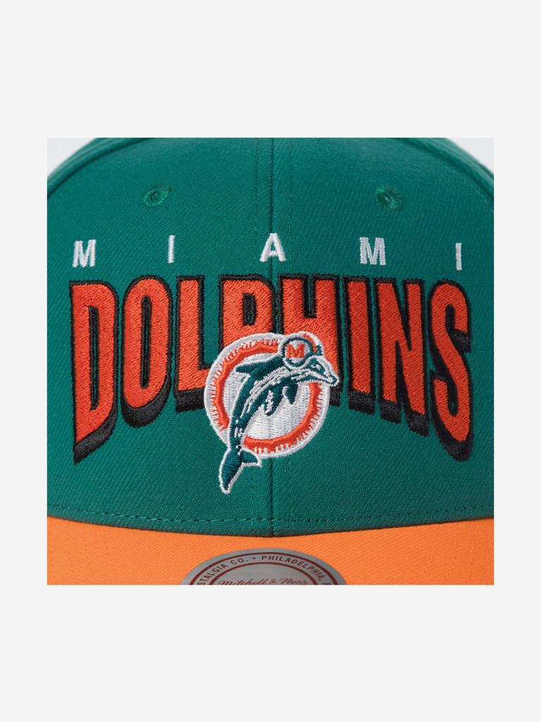 Бейсболка MITCHELL NESS HHSS6641-MDOYYPPPTEAL Miami Dolphins NFL (зеленый)