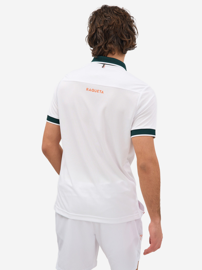 Поло мужское RAQUETA SPORT мужское Deporte, White