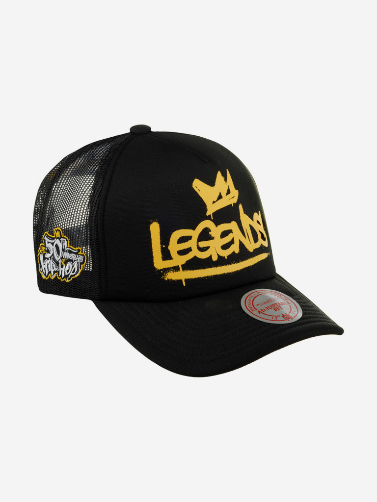 Бейсболка с сеточкой MITCHELL NESS HHSS7570-CLBYYPPPBLCK Hip Hop (черный)