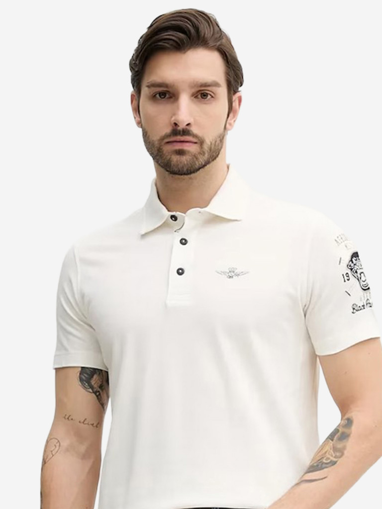 Рубашка-поло мужская AERONAUTICA MILITARE Black Panthers