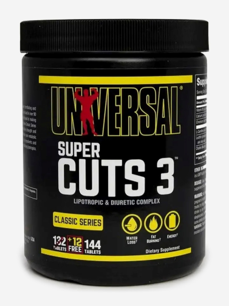 Жиросжигатель Universal Nutrition, Super Cuts 3, 144 таблетки