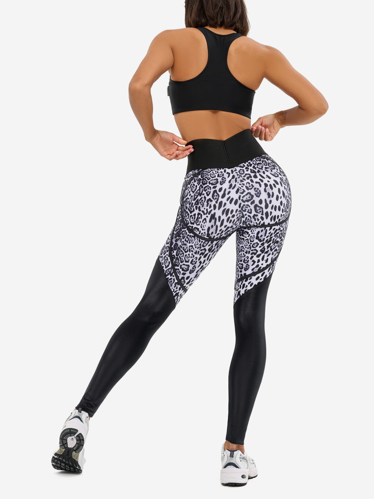 Лосины женские спортивные Bona Fide: Flirt Leggings "Snow Leo "