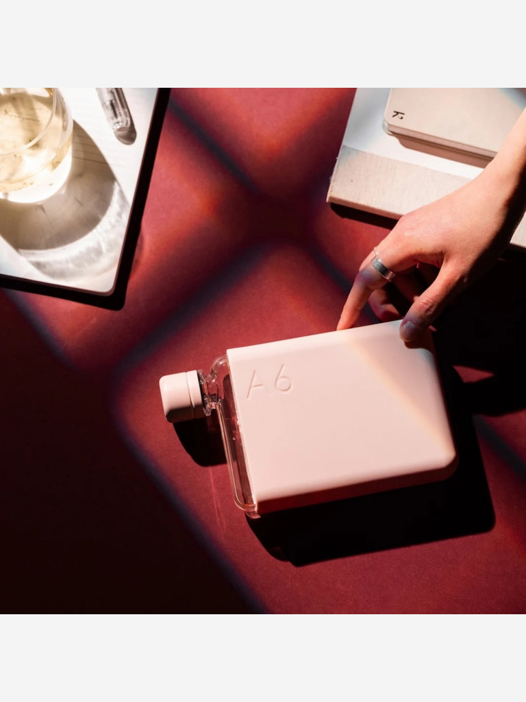 Бутылка из нержавеющей стали Memobottle A6, розовый