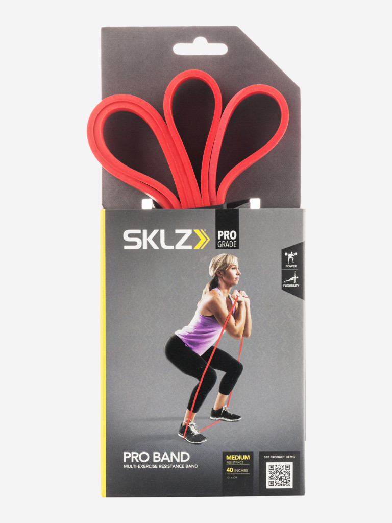 Эспандер-лента SKLZ Bands Medium красный цвет — купить за 3499 руб., отзывы  в интернет-магазине Спортмастер