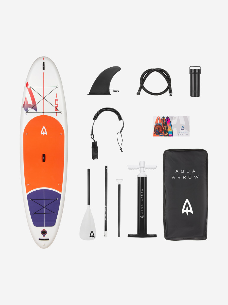 Сап доска надувная Aqua Arrow 10.8 Orange 329х86х15см с полным комплектом