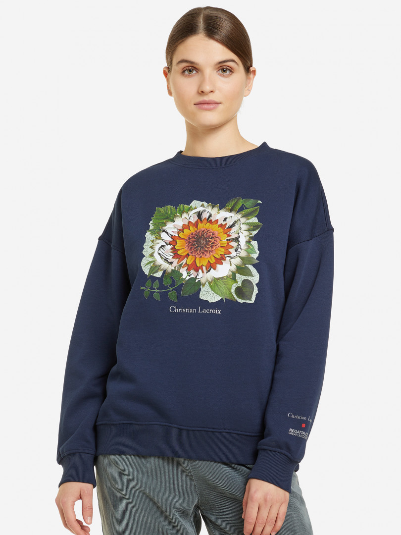 фото Свитшот женский regatta clr beauvoison crew sweat, синий