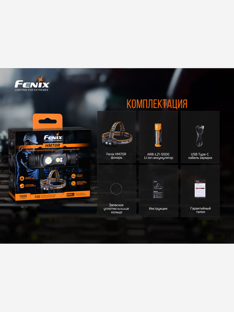 Налобный фонарь Fenix HM70R