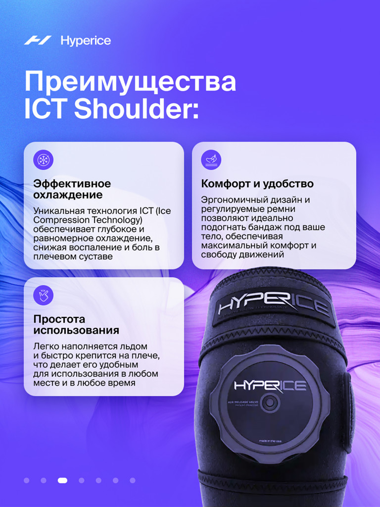 Бандаж на колено охлаждающий Hyperice, ICT Knee 2.0