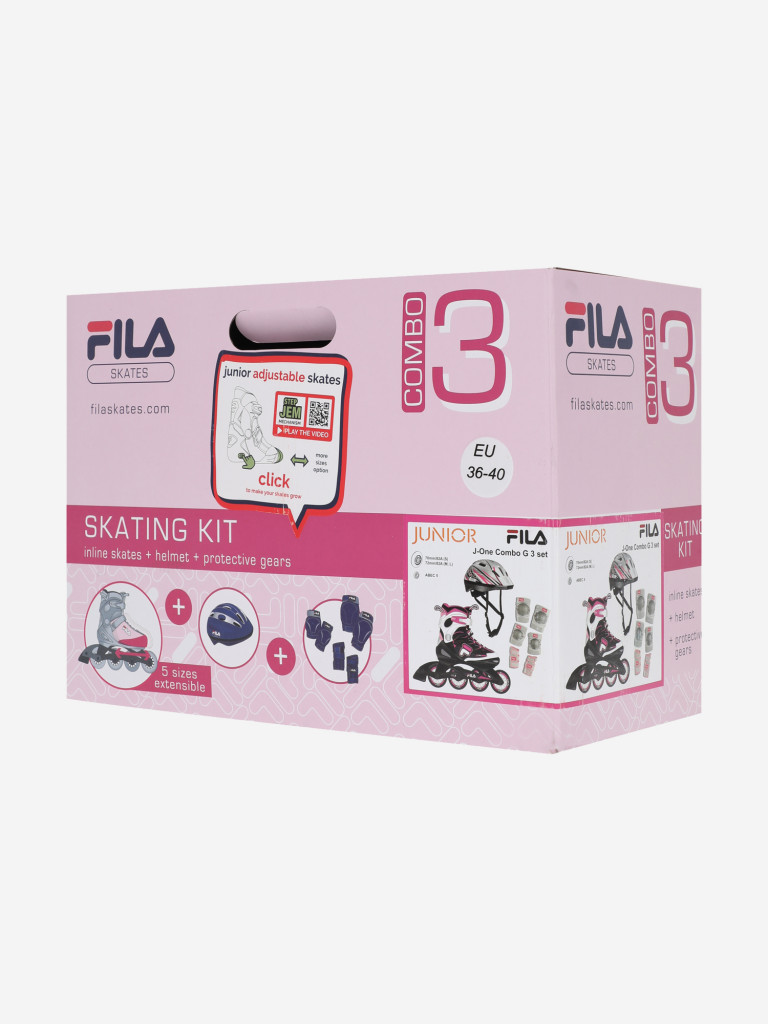 Роликовые коньки детские FILA J-One Combo 3 Set