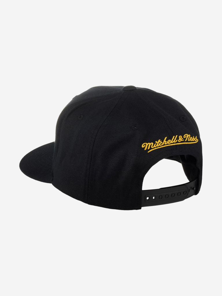 Бейсболка с прямым козырьком MITCHELL NESS HHSS1100-GSWYYPPPBLCK Golden State Warriors NBA (черный)