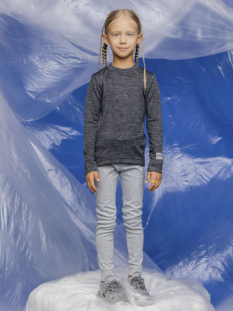 Термобелье верх для девочек batik темно-серый