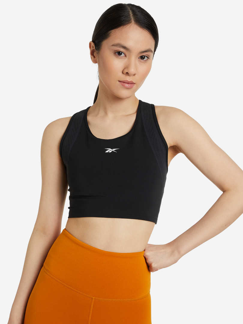 Спортивный топ бра Reebok Lux Perform Crop 28612770299 Черный, размер 52, фото 1