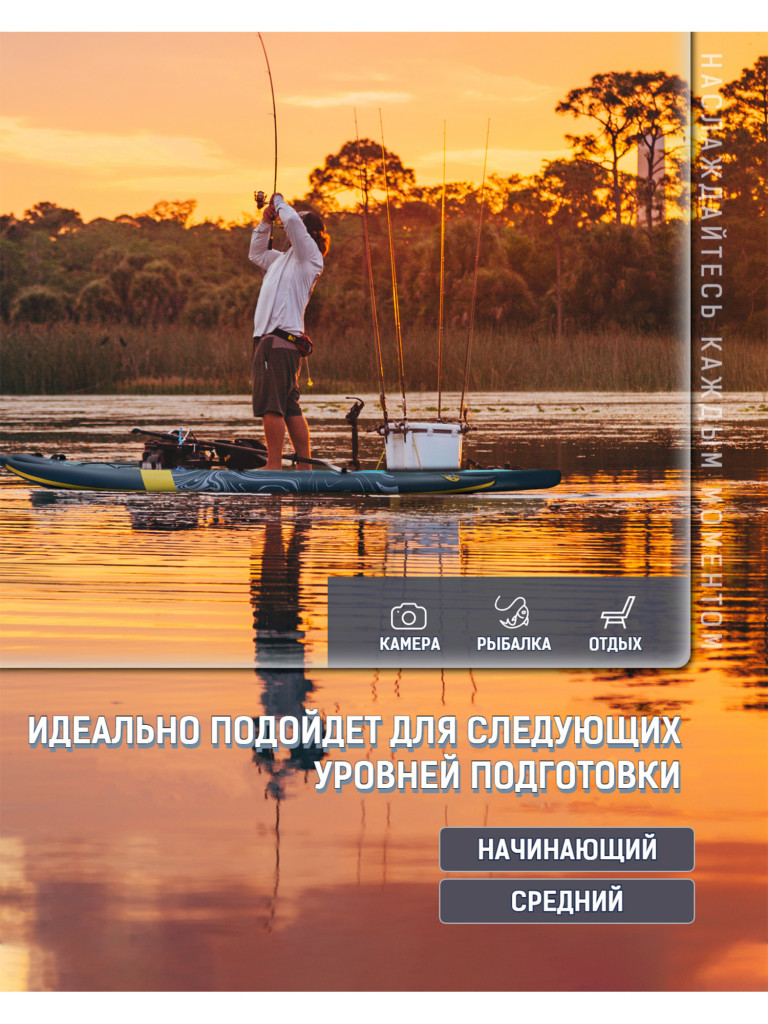 Надувной SUP-борд E-SUP TRANQUIL, 10'6"x46"x7" 335*119*20 см сапборд