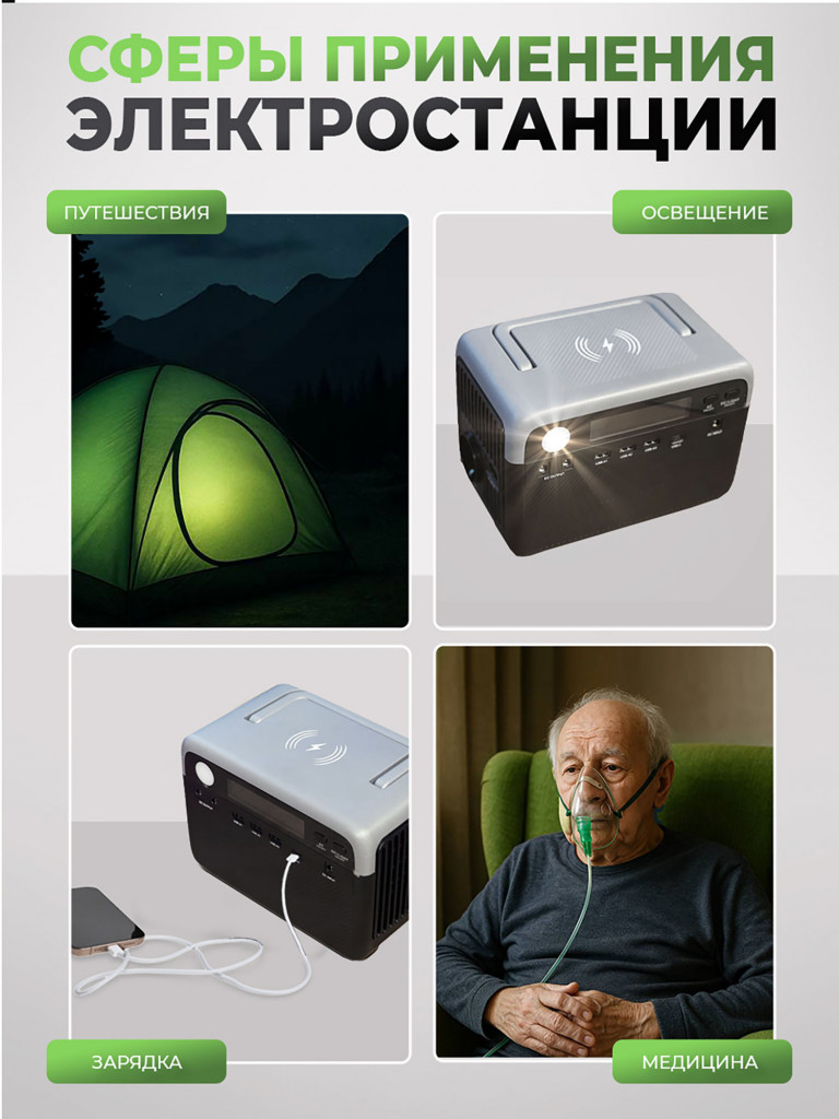 Портативная электростанция Boltpower 300 MAX, серая