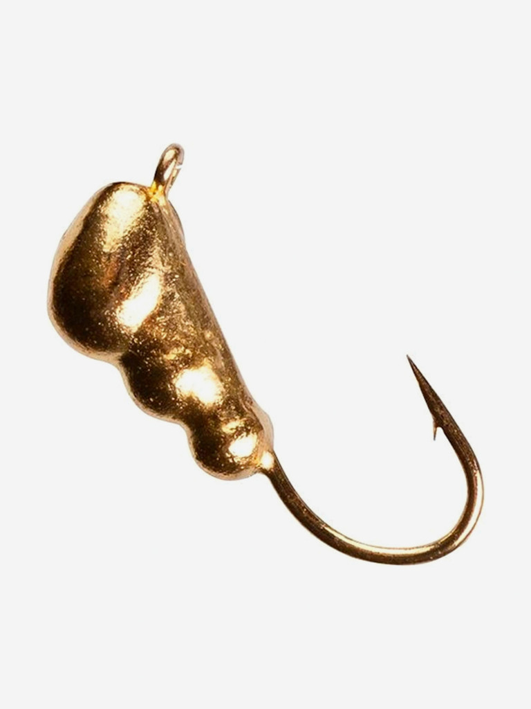 Мормышка Helios вольфрамовая Муравей с ушком 4мм 1г Go (MW-1340-Go), 10 штук в упаковке