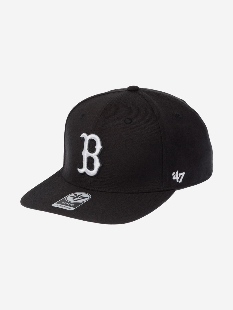 Бейсболка с прямым козырьком 47 BRAND B-NSHOT02WBP-BKD Boston Red Sox MLB