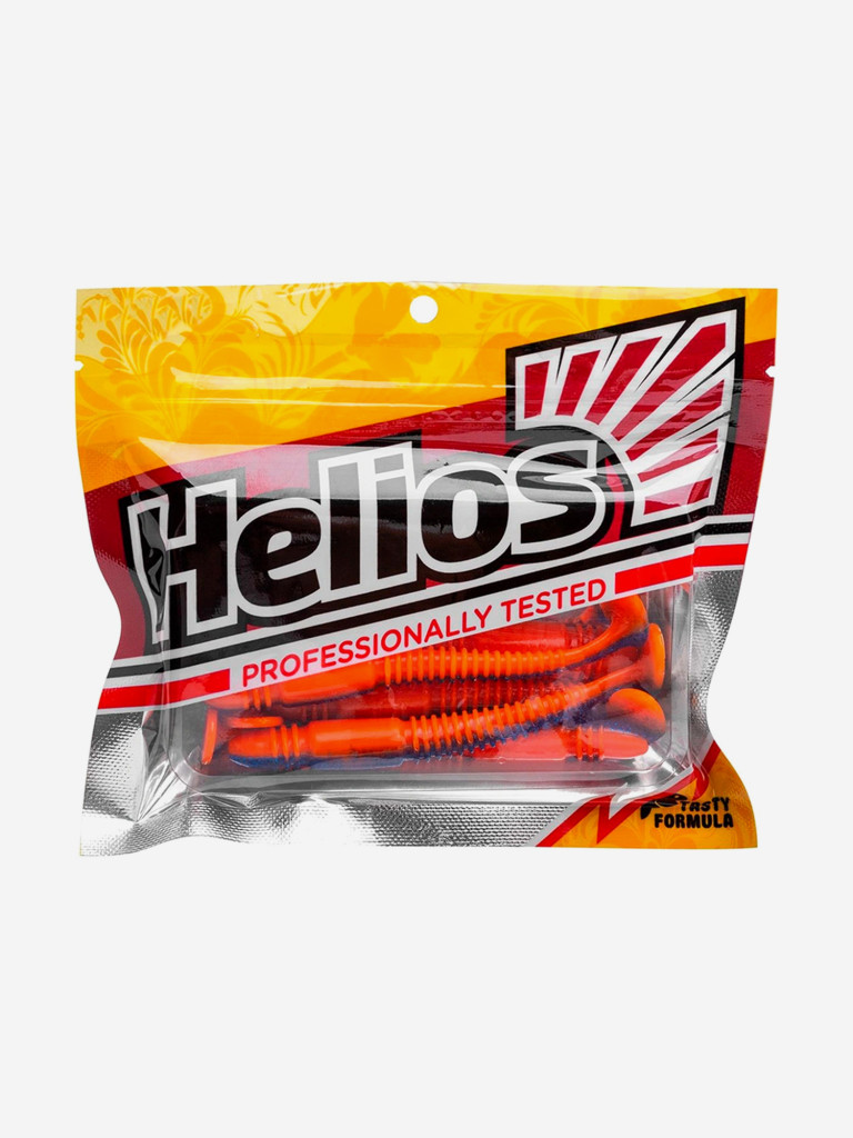 Мягкая приманка Helios Minoga, 3,75" / 9,5 см, Star Blue & Orange, 5 штук (HS-17-044)