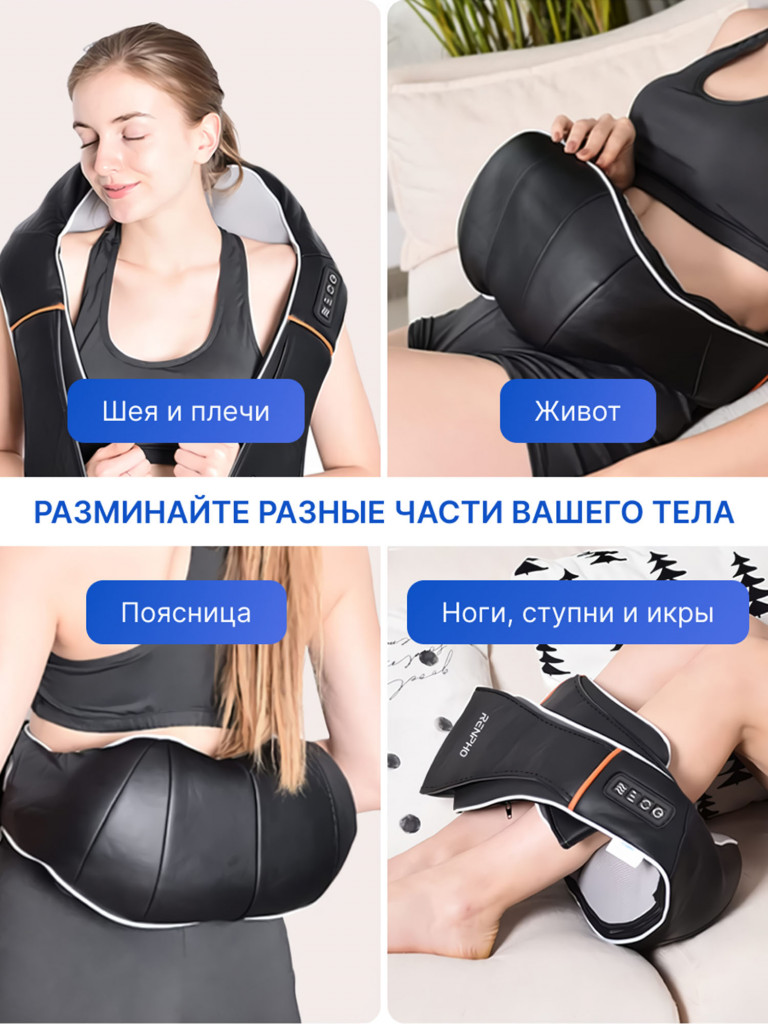 Массажер для шеи, плеч и спины Renpho Shiatsu Neck & Shoulders RF-SNM060