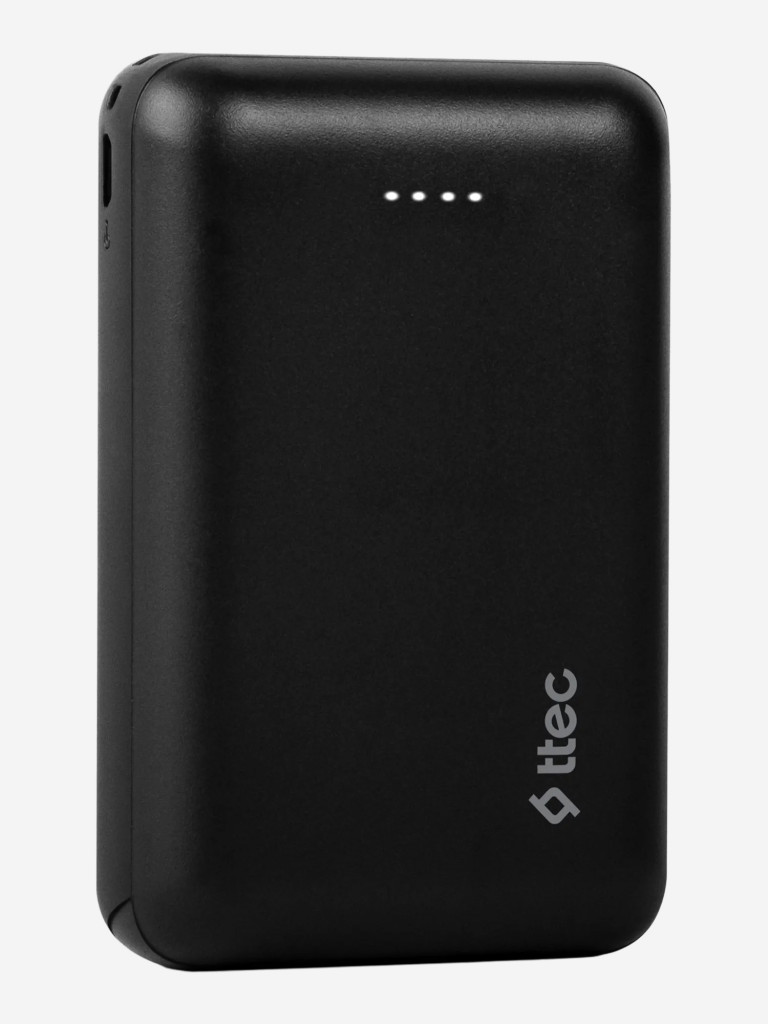 Внешний аккумулятор TTEC ReCharger Duo 10000 mAh Powerbank With USB-C Input/Output. Цвет: черный