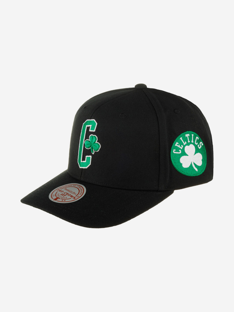 Бейсболка MITCHELL NESS HHSS6580-BCEYYPPPBLCK Boston Celtics NBA