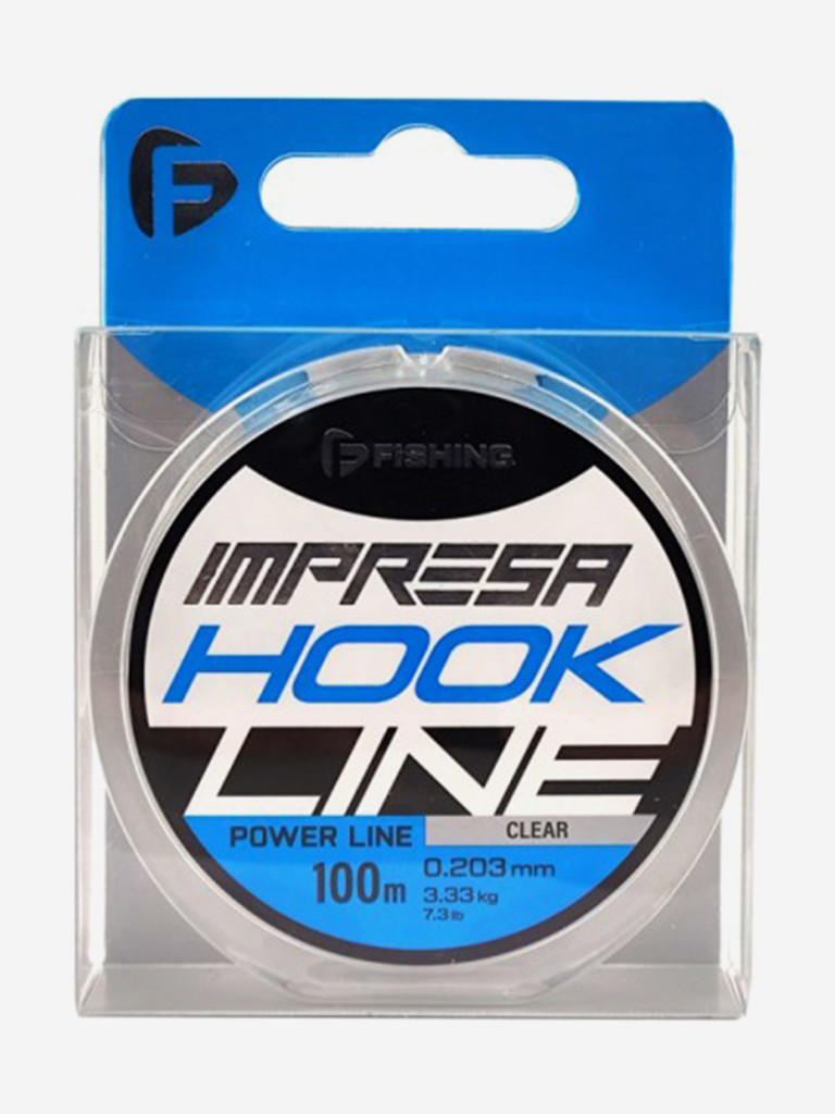 Леска F-FISHING Impresa Hook Line Clear 100м 0,203мм 3,33кг/7,3lb