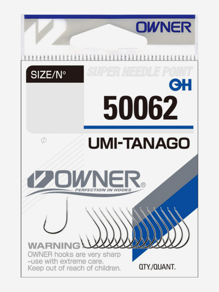 Крючок OWNER Umi Tanago nickel №10 17шт