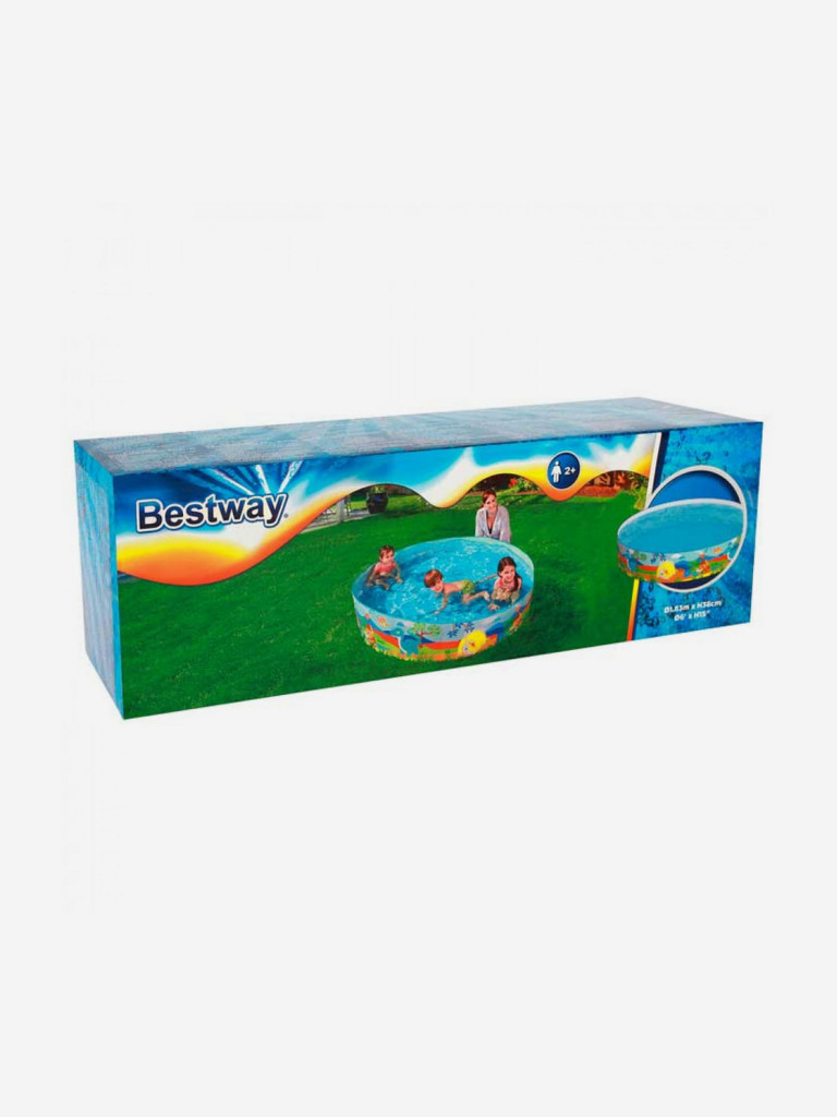 Бассейн ненадувной детский BestWay 55022 Динозавры (183х38см) 2+