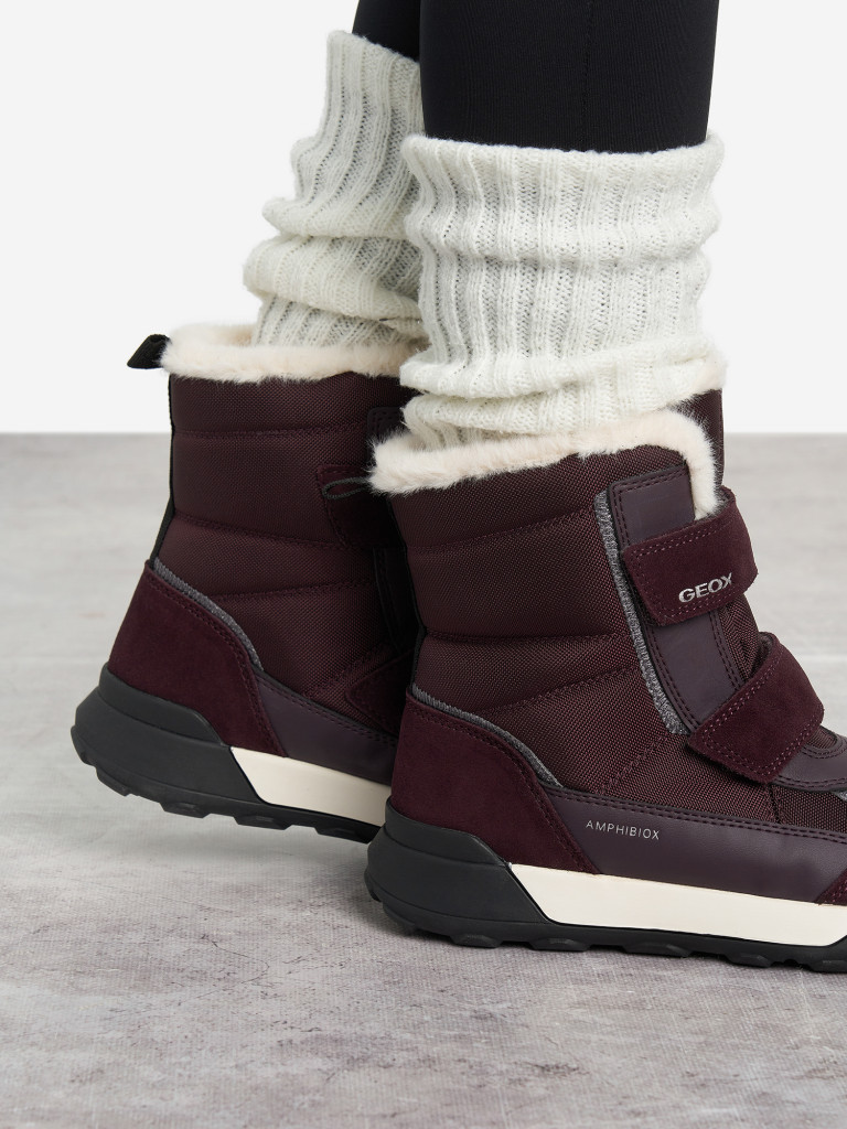 Сапоги утепленные для девочек Geox Trekkyup