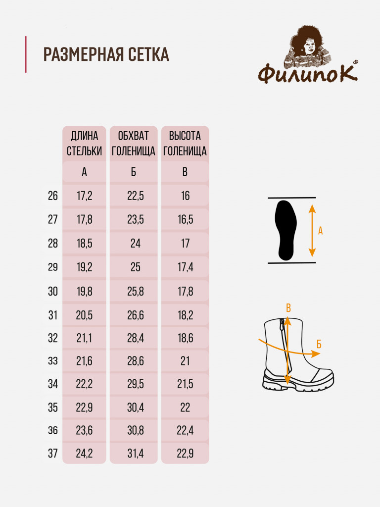 Валенки детские Филипок