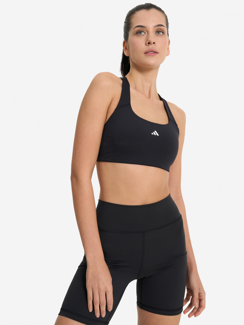 фото Спортивный топ бра adidas, черный