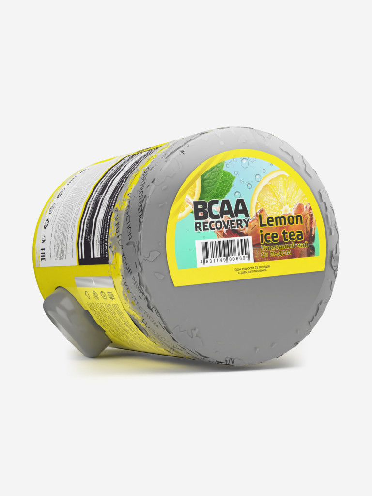 Аминокислоты Steelpower BCAA Recovery 2-1-1 с глютамином, глицином, 250 г, Лимонный чай со льдом