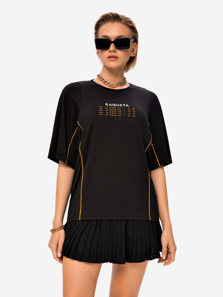 Футболка женская RAQUETA SPORT All in One Black'n Orange