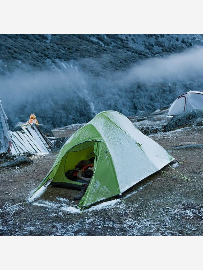 Палатка Naturehike Сloud up 2 NH17T001-T 210T двухместная с ковриком, зеленая, 6927595730577