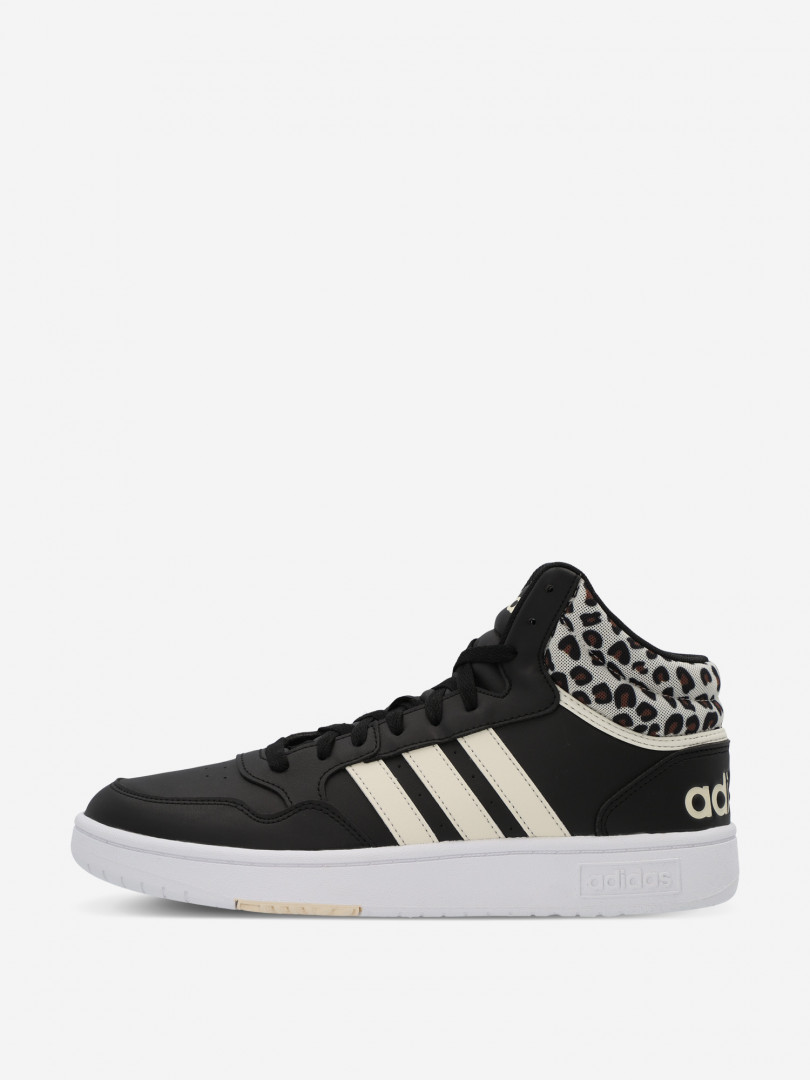 фото Кеды женские adidas hoops 3.0 mid, черный